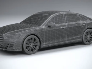 아우디 A8 2022 3D 모델