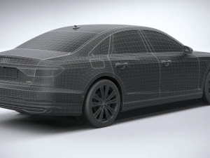 아우디 A8 2022 3D 모델