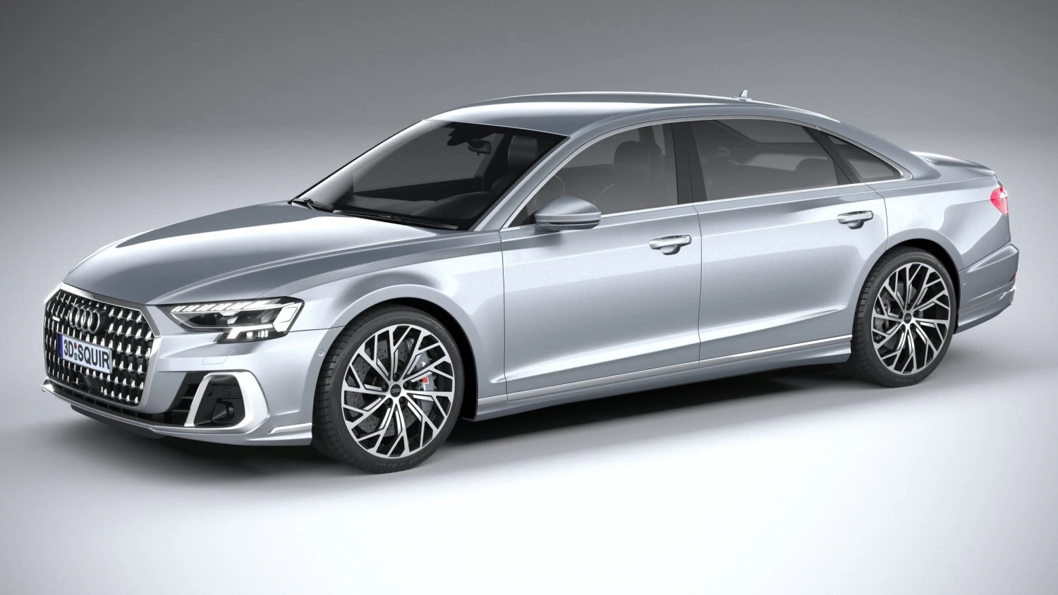 Audi A8L 2022 3D Model .c4d .max .obj .3ds .fbx .stl .blend