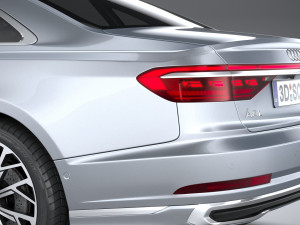 Audi A8L 2022 3D 모델