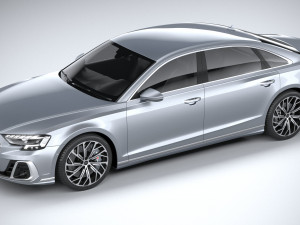 Audi A8L 2022 3D 모델