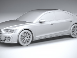 Audi A8L 2022 3D 모델