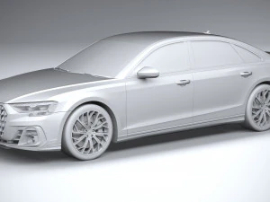 Audi A8L 2022 3D Model