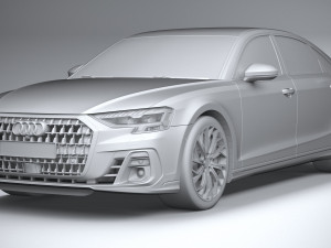 Audi A8L 2022 3D 모델