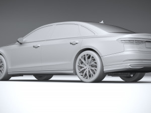 Audi A8L 2022 3D 모델