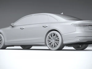 Audi A8L 2022 3D Model