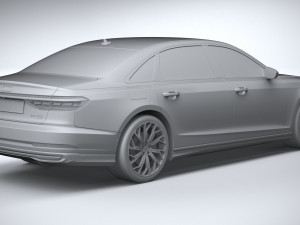 Audi A8L 2022 3D 모델