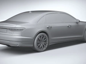 Audi A8L 2022 3D Model