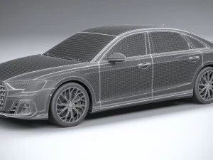 Audi A8L 2022 3D Model