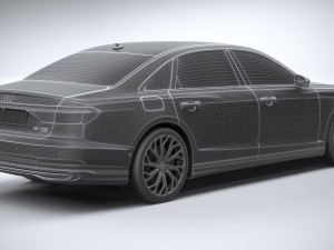 Audi A8L 2022 3D 모델