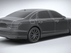 Audi A8L 2022 3D Model