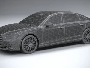 Audi A8L 2022 3D Model