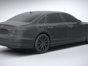 Audi A8L 2022 3D 모델