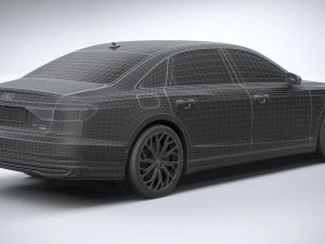 Audi A8L 2022 3D Model