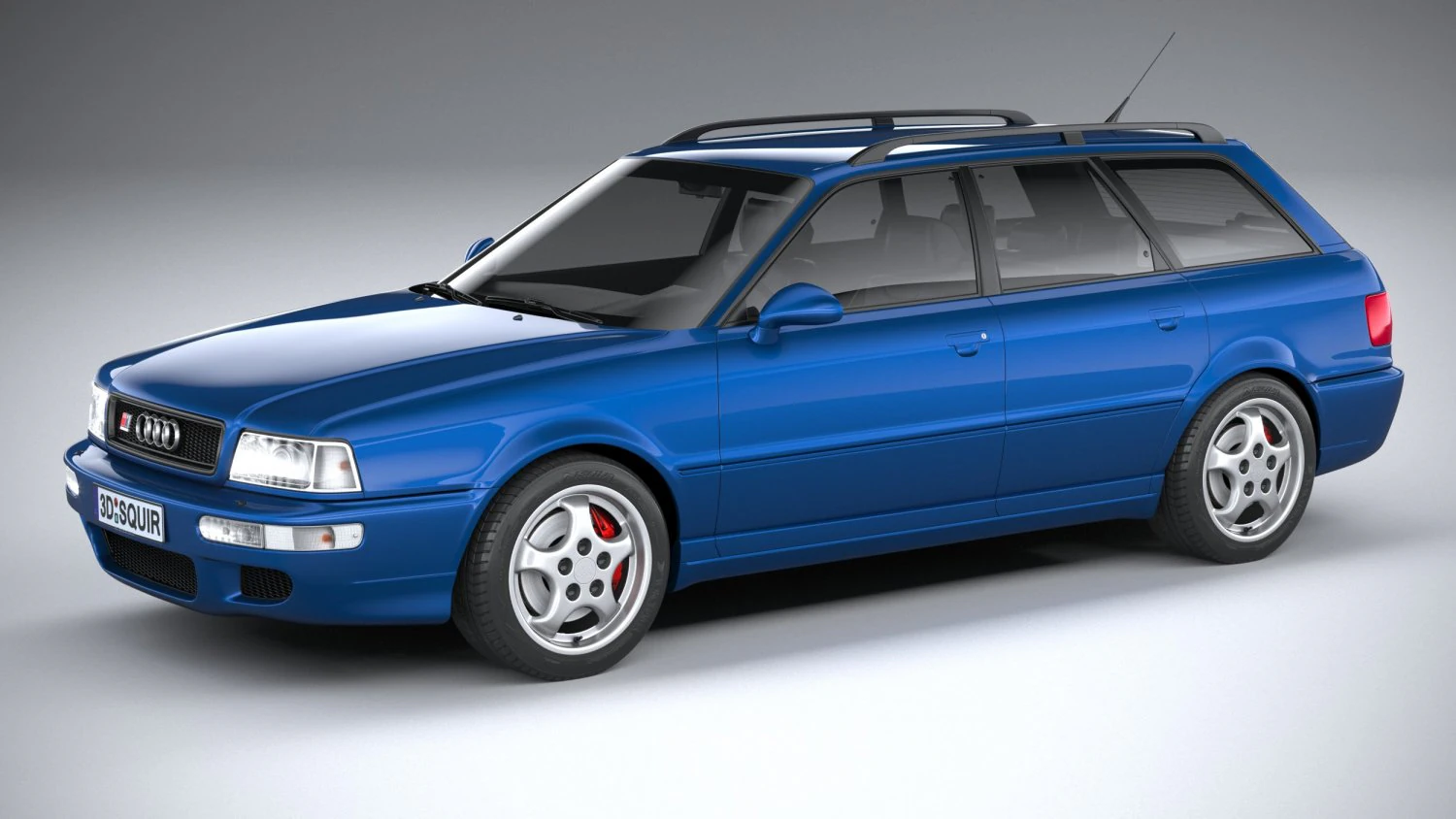 Audi RS2 Avant 1994 3D Model .c4d .max .obj .3ds .fbx .stl .blend 