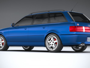 Audi RS2 Avant 1994 Modelo 3D