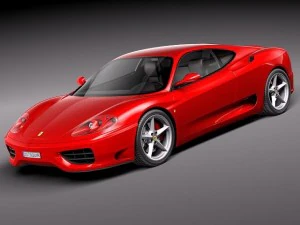 Ferrari 360 Modena kupası 3D Model
