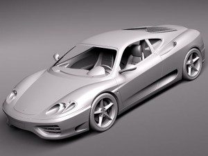 Ferrari 360 Modena coupe Modèle 3D