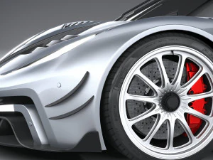 Generic Hypercar 2022 3D Model
