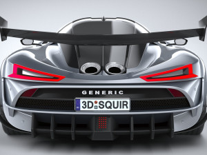 Generic Hypercar 2022 Model 3D