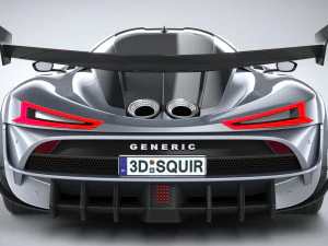 Generic Hypercar 2022 3D Model