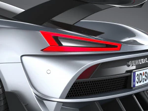 Generic Hypercar 2022 3D Model