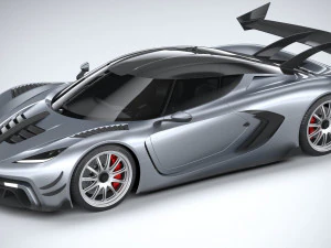 Generic Hypercar 2022 3D Model