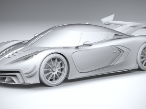 Generic Hypercar 2022 Model 3D