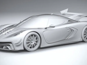 Generic Hypercar 2022 3D Model