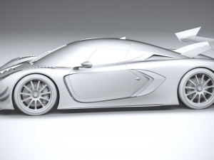 Generic Hypercar 2022 Model 3D
