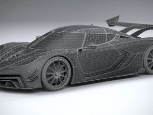 Generic Hypercar 2022 3D Model