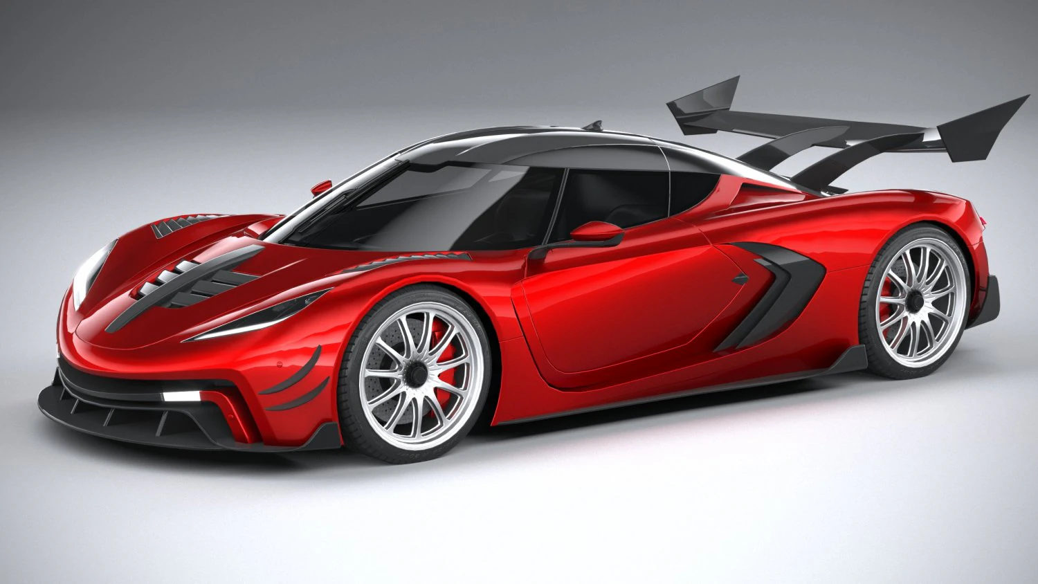 Generic Hypercar 2022 lowpoly 3D Model .c4d .max .obj .3ds .fbx .stl .blend 