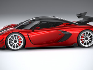 Generic Hypercar 2022 lowpoly Modèle 3D