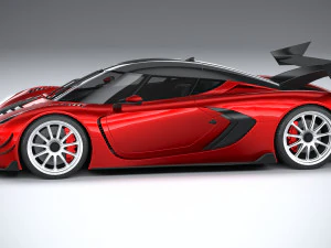 Generic Hypercar 2022 lowpoly 3D Model