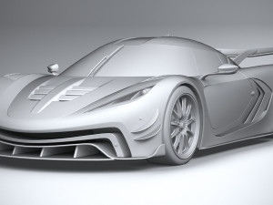 Generic Hypercar 2022 lowpoly Modèle 3D