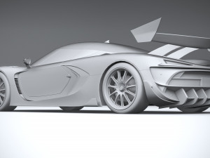 Generic Hypercar 2022 lowpoly Modèle 3D