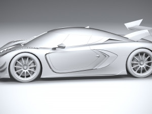 Generic Hypercar 2022 lowpoly Modèle 3D