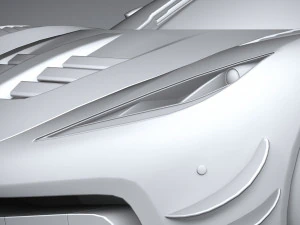 Generic Hypercar 2022 lowpoly 3D Model