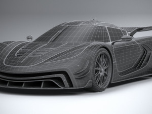 Generic Hypercar 2022 lowpoly Modèle 3D