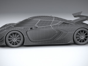 Generic Hypercar 2022 lowpoly Modèle 3D