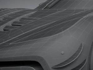 Generic Hypercar 2022 lowpoly 3D Model