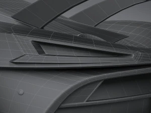 Generic Hypercar 2022 lowpoly 3D Model