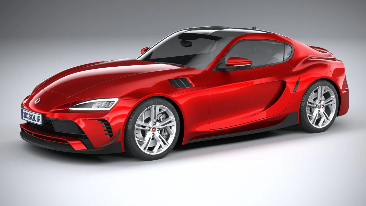 Generic Sport Car 2022 3D Model .c4d .max .obj .3ds .fbx .stl .blend