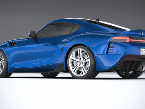 Generic Sport Car 2022 Lowpoly Modello 3D