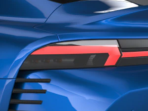 Generic Sport Car 2022 Lowpoly 3D Model