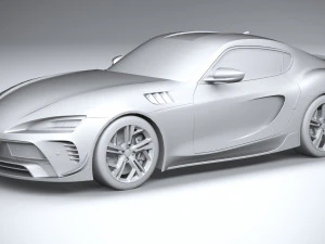 Generic Sport Car 2022 Lowpoly 3D Model