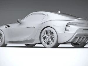 Generic Sport Car 2022 Lowpoly 3D Model