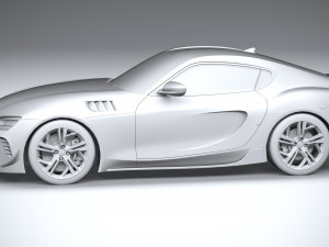 Generic Sport Car 2022 Lowpoly Modello 3D