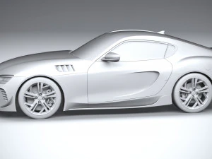 Generic Sport Car 2022 Lowpoly 3D Model
