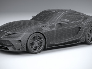 Generic Sport Car 2022 Lowpoly Modello 3D